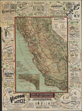 Pictorial Maps and California Map By George W. Blum