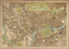 British Isles and London Map By Edward Stanford