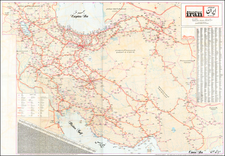 Central Asia & Caucasus, Middle East and Persia & Iraq Map By A Sahab Cartographical Drafting