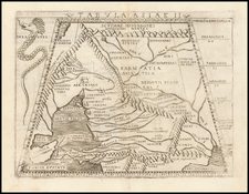 Russia, Ukraine and Russia in Asia Map By Giacomo Gastaldi