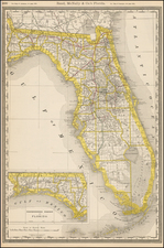 Florida Map By William Rand  &  Andrew McNally