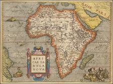 Africa and Africa Map By Abraham Ortelius