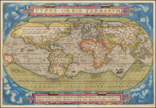 World Map By Abraham Ortelius