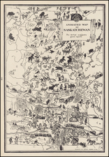 Pictorial Maps and Canada Map By Arthur Edward Elias