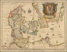 Scandinavia and Denmark Map By Richard Blome