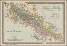 Central America Map By Wm. Bradley & Co.