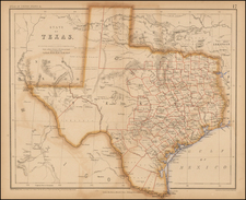 Texas Map By Henry Darwin Rogers  &  Alexander Keith Johnston