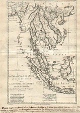 Asia and Southeast Asia Map By Rigobert Bonne