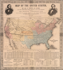 United States Map By George W. Elliott