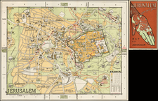 Holy Land and Pictorial Maps Map By Commercial Press