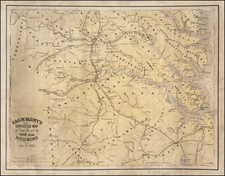 Virginia Map By E & GW Blunt