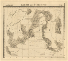 Plains and Rocky Mountains Map By Philippe Marie Vandermaelen