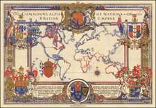 World and World Map By A C Webb