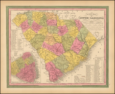 Southeast Map By Samuel Augustus Mitchell