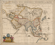 Asia and Australia Map By Hugo Allard