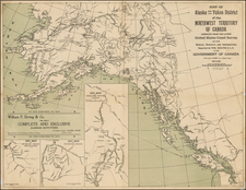 Alaska and Canada Map By Balston C. Kenway