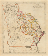 Southeast Map By Mathew Carey