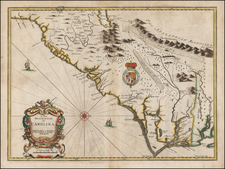 Southeast, North Carolina and South Carolina Map By John Speed