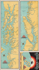 Washington and Alaska Map By Alaska Steam Ship Company