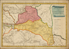 Poland Map By Franz Johann Joseph von Reilly