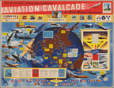 World, World, United States, North America, South America, Europe, Europe, Asia, Asia, Africa, Africa, Australia, America and Curiosities Map By F. E. Cheeseman