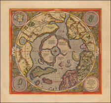 Northern Hemisphere, Polar Maps and Alaska Map By Gerard Mercator