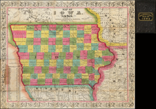 Iowa Map By Ensign, Bridgeman & Fanning