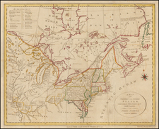 United States, New England, Mid-Atlantic, Midwest and Canada Map By John Stockdale / Jedidiah Morse