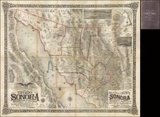 Southwest, Mexico, Baja California and California Map By Charles E. Herbert