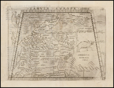 Poland, Baltic Countries, Scandinavia and Germany Map By Giacomo Gastaldi