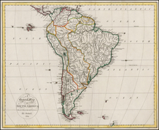 South America Map By John Russell