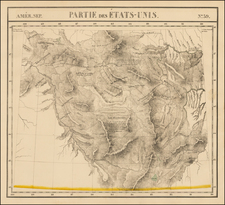 Rocky Mountains Map By Philippe Marie Vandermaelen