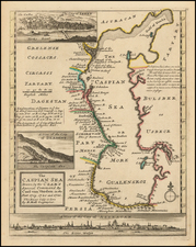 The Caspian Sea Drawn by the Czar's Special Command By Carl van Verden in the Year 1719, 1720 and 1721 . . . 
