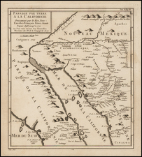 Southwest, Mexico, Baja California and California Map By Fr. Eusebio Kino