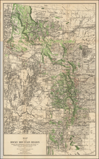 Rocky Mountains Map By Hoen & Co.