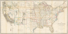 United States Map By U.S. General Land Office