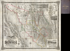 Southwest, Mexico, Baja California and California Map By Charles E. Herbert