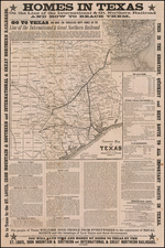 Texas Map By Woodward, Tiernan & Hale