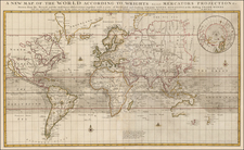 World and World Map By Charles Price  &  Jeremiah Seller