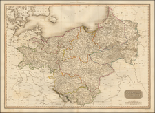 Poland, Baltic Countries and Germany Map By John Pinkerton