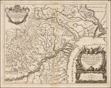 Ukraine, Romania and Balkans Map By Giacomo Giovanni Rossi