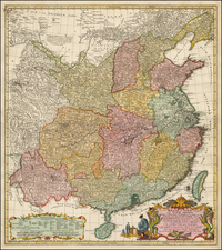 China Map By Johann Matthaus Haas