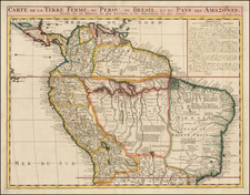 South America Map By Henri Chatelain