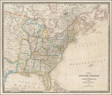 United States, South, Midwest and Plains Map By James Wyld