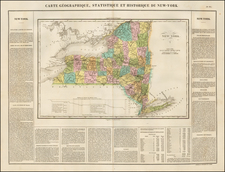 New York State Map By Jean Alexandre Buchon