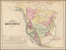 United States, Texas, Plains, Southwest, Rocky Mountains and North America Map By William Gilpin