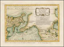 Polar Maps, Alaska, Russia in Asia and Canada Map By Jacques Nicolas Bellin