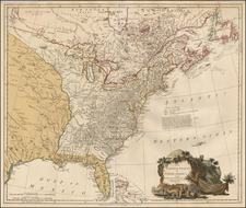 United States Map By William Faden