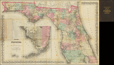 Florida Map By G.W.  & C.B. Colton