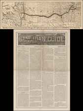 Rocky Mountains and Colorado Map By Woodward, Tiernan & Hale